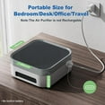 thumbnail image 1 of Air Purifier for Home – True HEPA Filter for Pets, Smoke & Allergies| 600 Sq Ft Coverage| Ultra-Quiet & Portable for Bedroom/Travel, 1 of 8