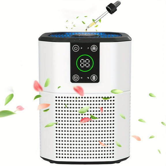 Air Purifiers For Home, Air Purifier For Pets Dust Odor Smoke, Air Cleaner With Lower DB Quiet Sleep Mode For Bedroom Office Living Room, Small Air Purifier Pet Air Purifier Room Air Purifier, 1Pack