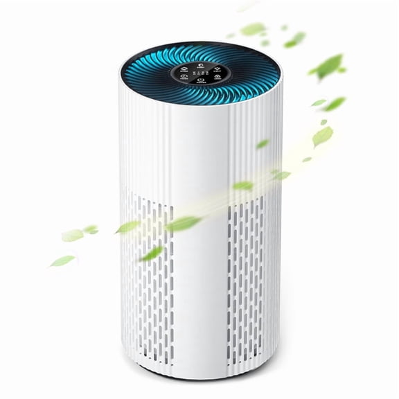 HEPA Air Purifier for Home Large Room Up to 1500 Ft, With 20dB Sleep Mode, 360 Air Intake & Outlet, Air Purifiers for Bedroom Pets, Air Cleaner with 7 Color Light