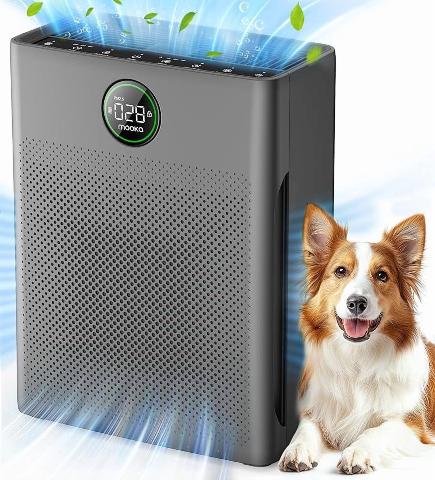Air Purifiers for Home Large Room up to 2200sq.ft, MOOKA Air purifier ...