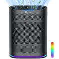 thumbnail image 1 of Air Purifiers for Home Large Room Cover 2,100 Ft²,Home Air Purifier with Air Quality Monitor & Aromatherapy,Auto H13 Air Purifier Removes Pets Hair Dust Smoke Odor,with 7 Colors Light(Black), 1 of 4