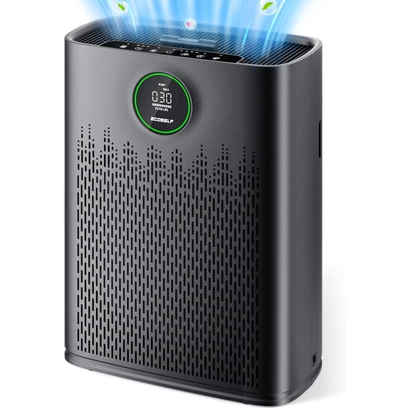 Air Purifiers for Home Large Room, with Smart Mode, PM2.5 Air Quality Display, 22dB Sleep Mode, Aromatherapy, Cover Up to 2300 Ft² with 2X-Purification & 360°Air Outlet