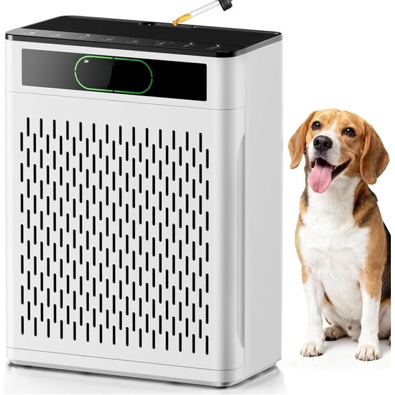 Air Purifiers for  Large Room Up to 1848sq.ft,  Air purifier for  Pet, Washable Pre- Quality  HEAP Sleep Mode Air Cleaner for Bedroom, Dorm room, Office, AP3001 White
