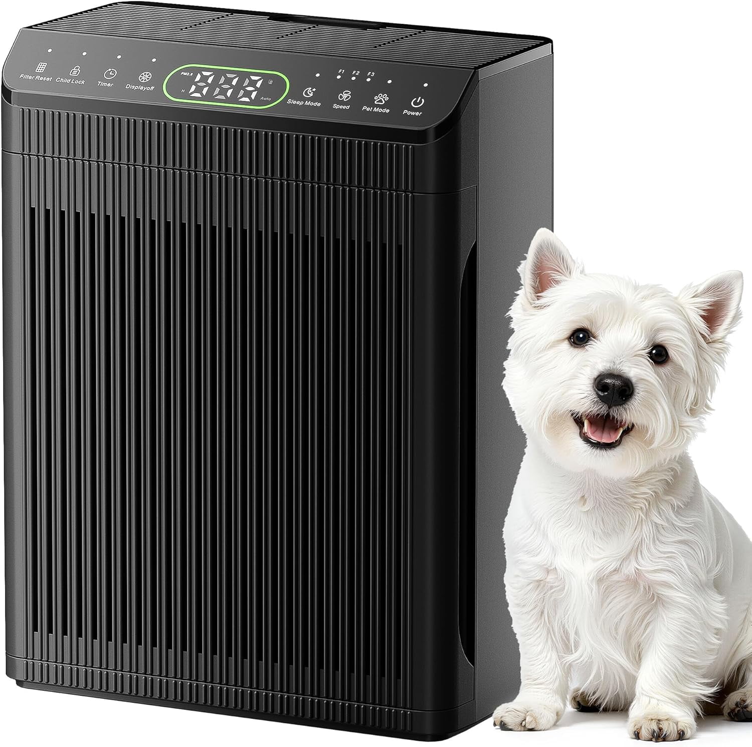 Air Purifiers for Home Large Room, Air Purifier up to 2200sq.ft, PM2.5 Air Quality Display, Sleep Mode with Fragrance for Smoke Dust Odors