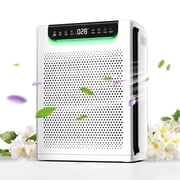Air Purifiers for Home Large Room, Cover Up to 2600 Ft  with Washable Filters, Powerful Turbo Mode,22dB Sleep Mode, PM2.5 Air Quality Display, Air Cleaner for Pets Hair, Smoke, Odors
