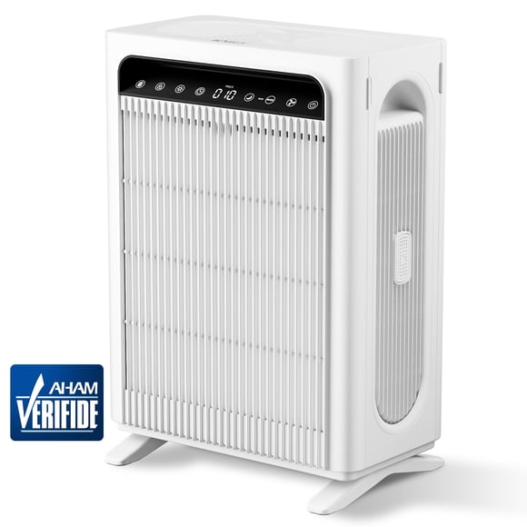 KNKA Pro Air Purifier, HEPA Air Purifier for Home Large Room up to 3500 Sq.ft/2h Double-Sided Filter for Pets Odor, Allergies, Dust, Smoke, with Air Quality Monitor, AHAM Verifide, Ultra-Quiet
