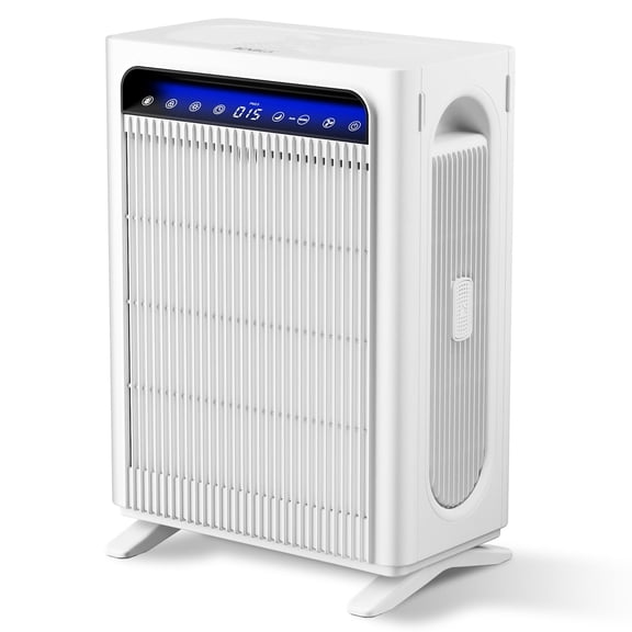 KNKA Pro Air Purifier, HEPA Air Purifier for Home Large Room– Double-Sided Filter for Pets Odor, Allergies, Dust, Smoke, with Air Quality Monitor, Ultra-Quiet