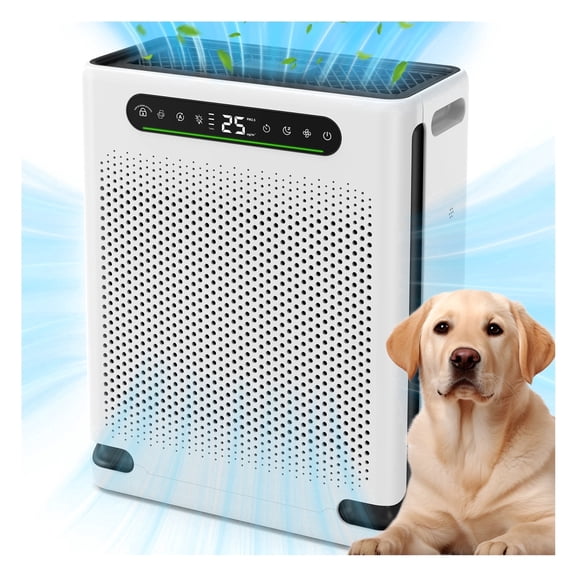 Air Purifiers for Home Large Room Up to 2600 Ft, HEPA Air Purifier with Washable Filter,20dB Sleep Mode Air Cleaner for Pet Hair Odors Smoke Dust