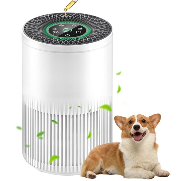 Air Purifiers for Home Cover Up to 1235 Ft, Air Cleaner with PM 2.5 Air Quality Monitor, Air Filter Cleaner with Fragrance Sponge for Smoke, Odor, Dander, APS1006 UL