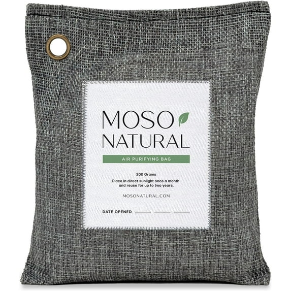 Air Purifying Bag 200g | HGTV Editor's Pick | Premium Odor Absorber for Home & Car | Closet Odor Eliminator & Car Air Freshener | Long Lasting Charcoal Bags Cover 90sqft