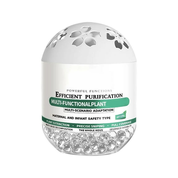 Air Purifying Magic Box, Odor Dust Absorber, Home Air Freshener With Active Carbon Crystals, Gel Lock Technology, Lasts Up To 90 Days For Rooms Cars Closets, 120G 0.26Lb