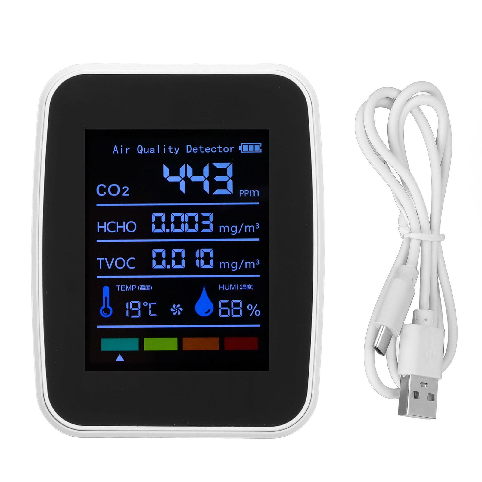 Air Quality Detector 5in1 Intelligent Anti Interference Ability Indoor ...