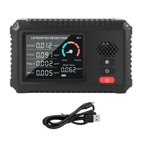 Air Quality Monitor Formaldehyde Detector Pollution Meter HCHO TVOC PM2.5/PM10 Tester Air Detector Accurate