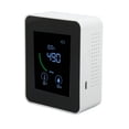 thumbnail image 1 of Air Quality Monitor USB Charging Anti Interference Semiconductor TVOC Sensor Ventilation Hole Carbon Dioxide Detector Large Screen With Data Line For Home, 1 of 7
