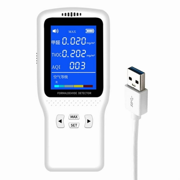 Air Quality Monitor Upgraded Tester for Formaldehyde TVOC AQI Multifunctional Air Gas Detector