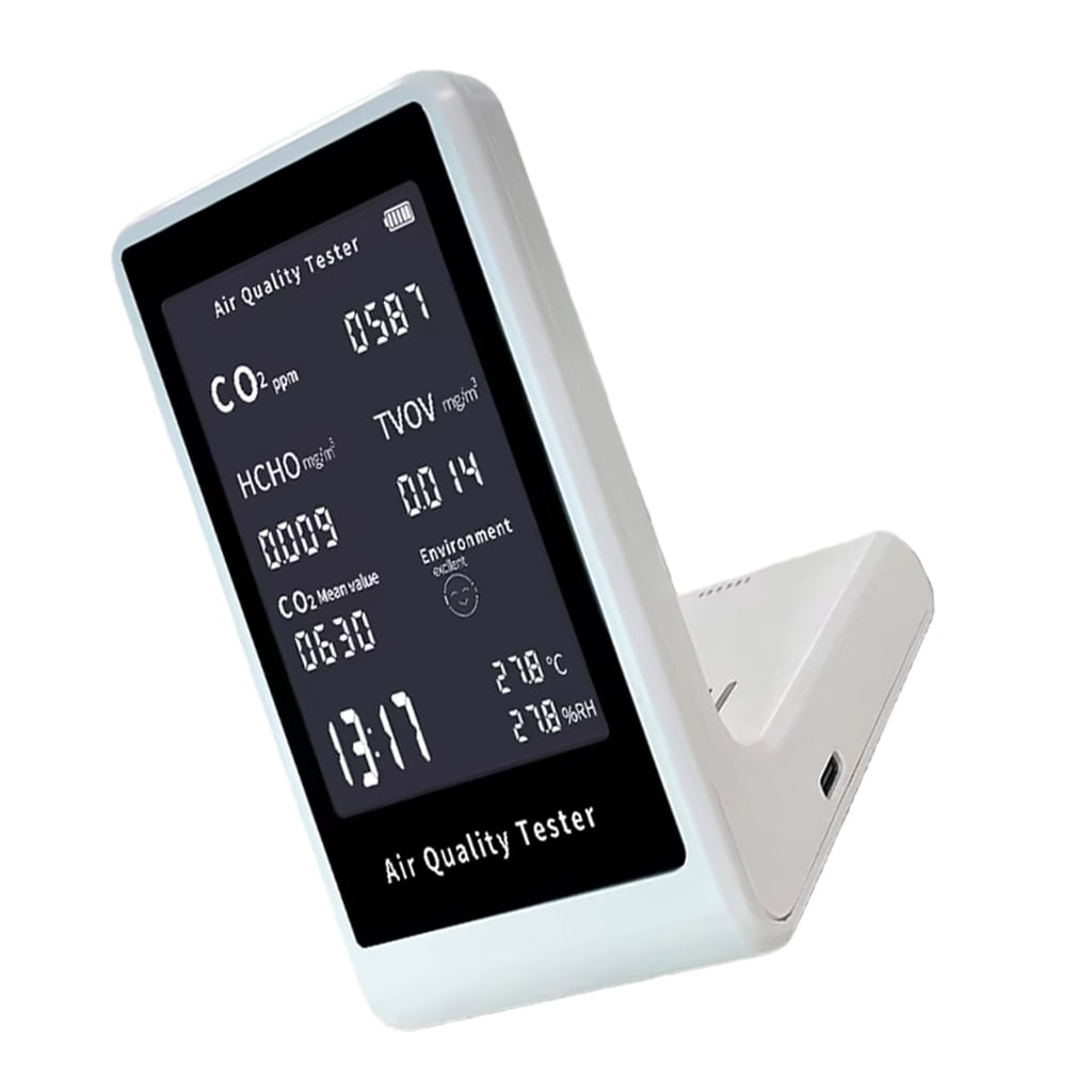 Air Quality Monitors CO2 Meter Carbon Dioxide Detectors CO2 TVOC HCHO Temperature Humidity Measuring Device