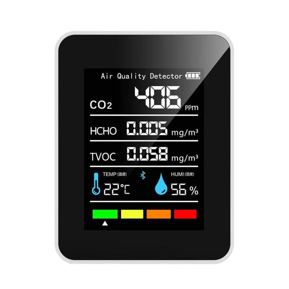 Air Quality Monitors Indoor Air Quality Monitors for CO2 TVOC Humidity Temperature Multifunctional Air Pollution Detector