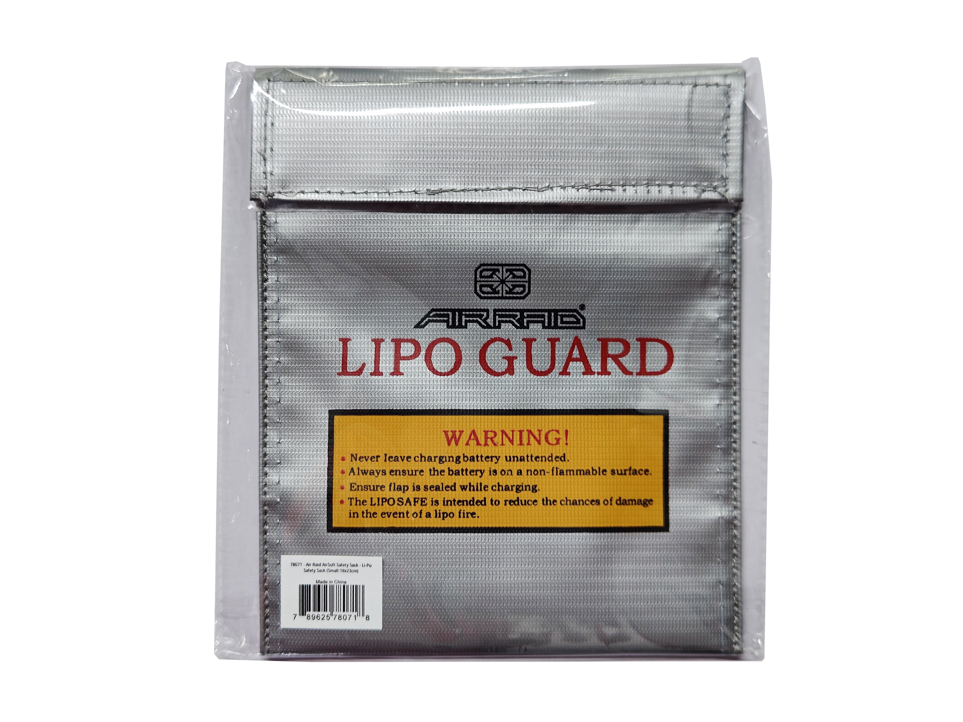 Air Raid Airsoft LiPo Battery Safety Sack for Rechargeable Battery Protection