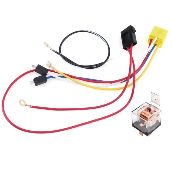 Air Relay Wiring Harness Kit 12V 30A Fuse Copper Wire for Car Truck Loudspeaker Easy Install Stable Current Fitment Modification