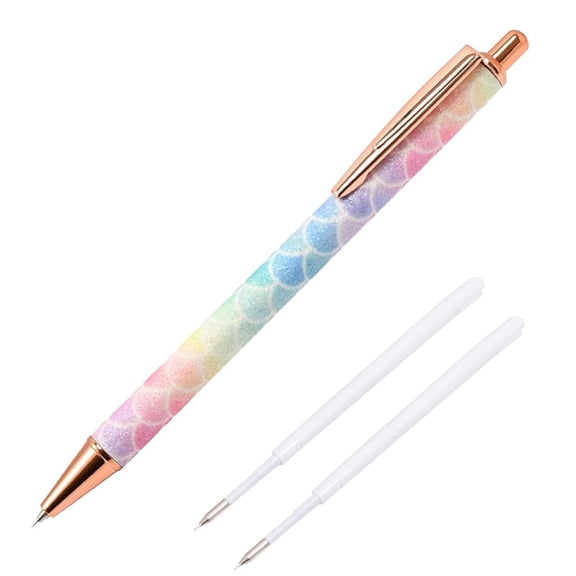 Air Release Pen Tool Pin Pen Craft Vinyl Air Release Weeding Tools for Squeegee Out Bubble HTV Craft Vinyl with Refills Metal As shown,1 x Pin pens 2 x Pen refills