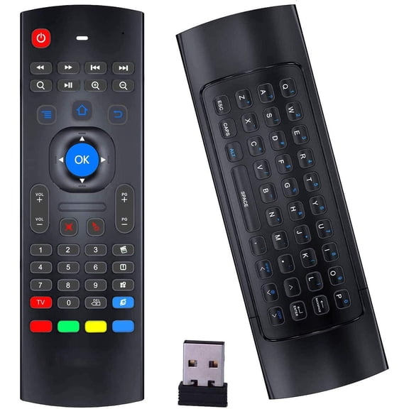 Air Remote Mouse MX3 Pro,2.4G Backlit Kodi Remote Control,Mini Wireless Keyboard & Infrared Remote Control Learning, Best for Android Smart Tv Box HTPC IPTV PC Pad Xbox Raspberry pi 3