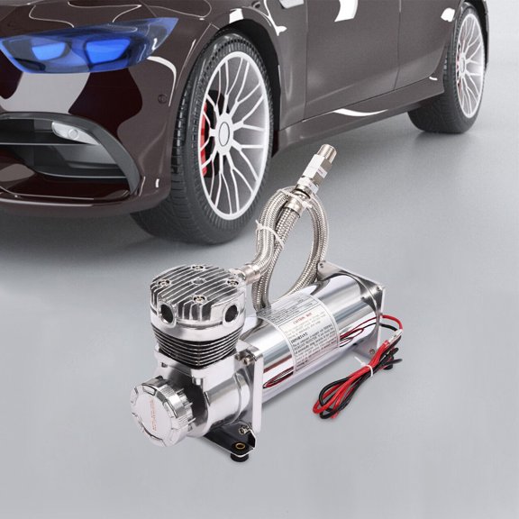 Air Ride Suspension Compressor, 200PSI Air Compressor Kit, Heavy Duty Air Compressor 12V Power Input Plug
