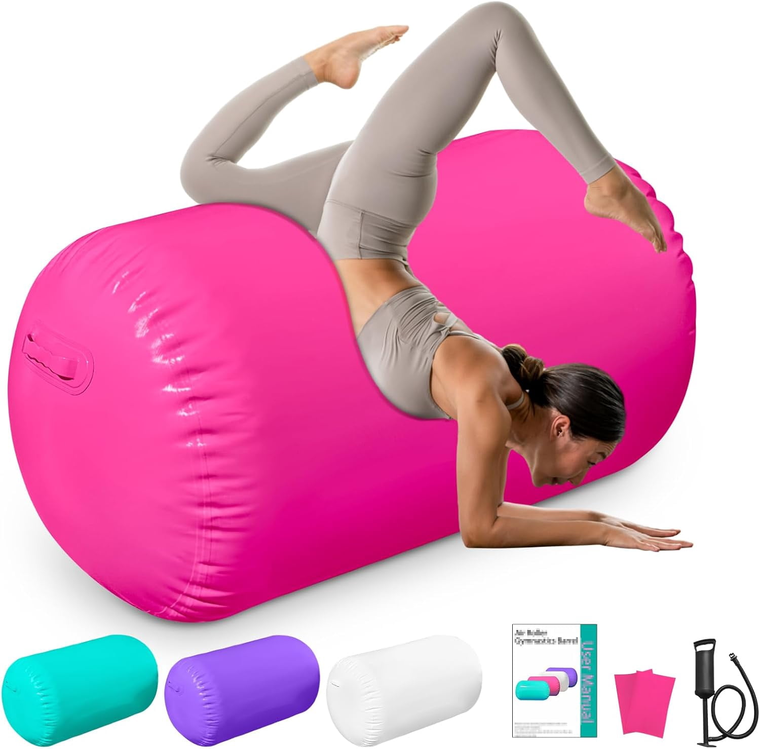 Air Roller Gymnastics Barrel Back Handspring Trainer Air Barrel ...