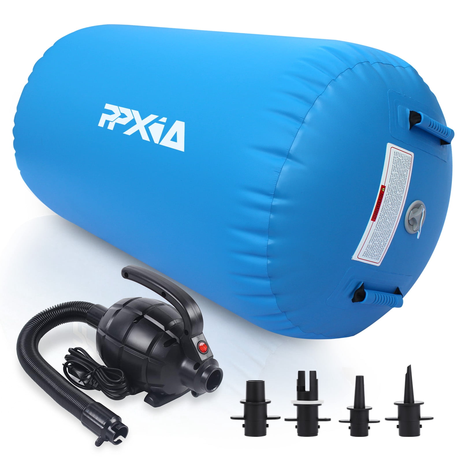 Air Roller Gymnastics Barrel For Tumbling, Inflatable Air Barrel For Back Handspring Training, Gymnastic Equipment With Pump For Yoga Training Cheerleading Home Use