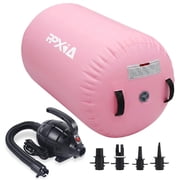 Air Roller Gymnastics Barrel For Tumbling, Inflatable Air Barrel For Back Handspring Training, Gymnastic Equipment With Pump For Yoga Training Cheerleading Home Use