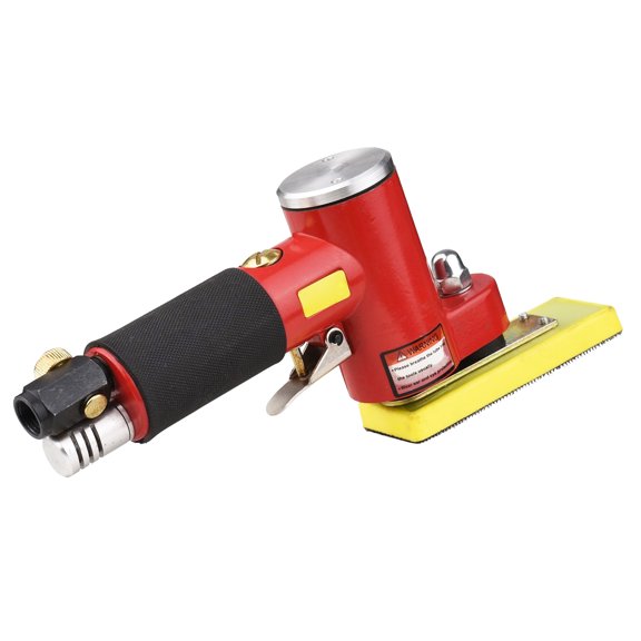 Air Sander,Sander With 2 Waxer Auto Body Furniture Wood Metal Line Air Pads Orbital Pneumatic Air-operated Handheld Polisher Auto Body Work With 2 Pads Body Work Furniture Air Sander Dsfen