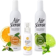 Air Scense Deodorizing Room Spray, 3-Pack, Orange & Lime & Citrus, 7 oz, 3 Count