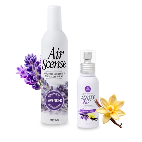 Air Scense Deodorizing Lovely Lavender Bundle,  Lavender 7oz & Lav-Van 2oz, 2 Count