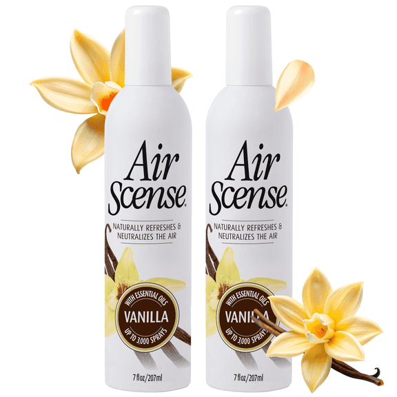 Air Scense Deodorizing Room Spray, Vanilla, 7 fl oz, 2 Pack