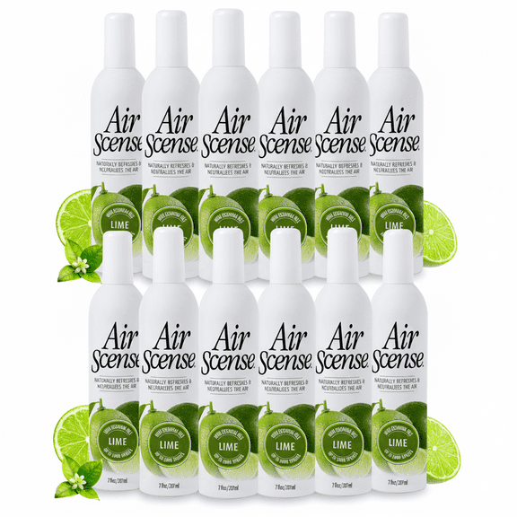 Air Scense Room Sprays, Deodorizing, Lime, 7 fl oz, 12 Count
