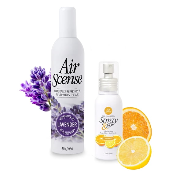 Air Scense Deodroizer Blessed Bathroom,  Lavender 7oz & Citrus 2oz, 2 Count
