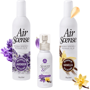 Air Scense Essential Oil Air Freshener, 7 oz + Spray & Go, 2 oz Lavender Vanilla Bundle