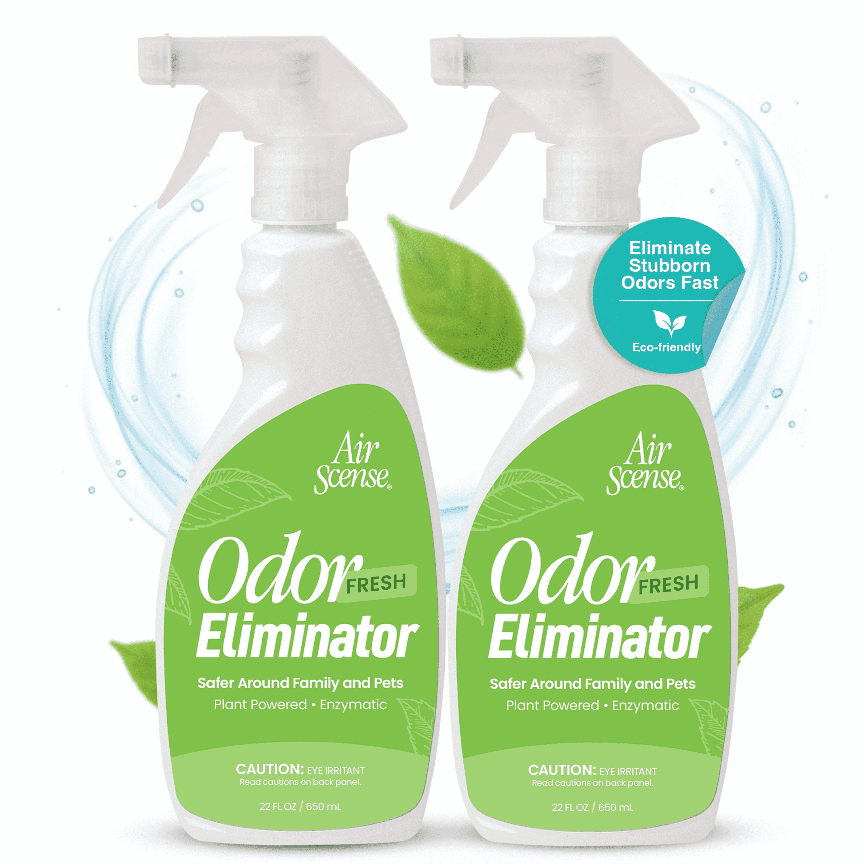 Air Scense Odor Eliminator Spray, 22 oz – Natural Home & Pet Deodorizer 2PK