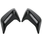 Air Scoop Vent Bonnet Outlet Air Scoop 2x Car Decorative Air Scoop Outlet Hood Vent Bonnet Universal DIY Black