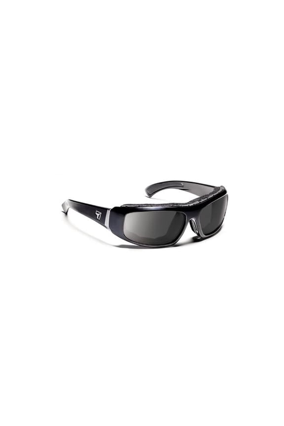 Air Shield Sunglasses Bali, Sharp View Clear PC Lens, Glossy Black Frame