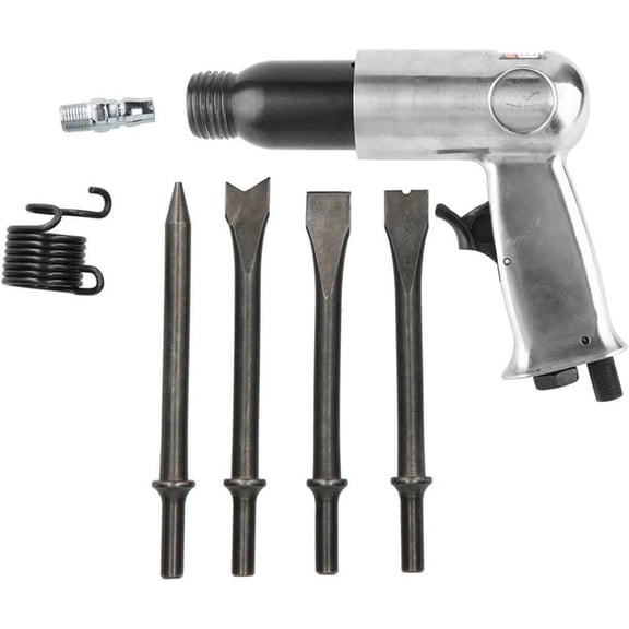 Pneumatic Air Shovel Hammer Kit  Alloy Steel Air Chisel Tool with 4 Chisels, Industrial Air Pick Hammer for Auto Body & Metal Work