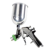 HVLP Gravity Feed Top Air Fed Paint Spray Spraying Gun Sprayer Tool W/3 Nozzles