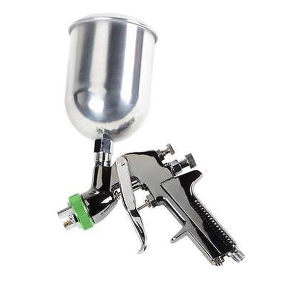 HVLP Gravity Feed Top Air Fed Paint Spray Spraying Gun Sprayer Tool W/3 Nozzles