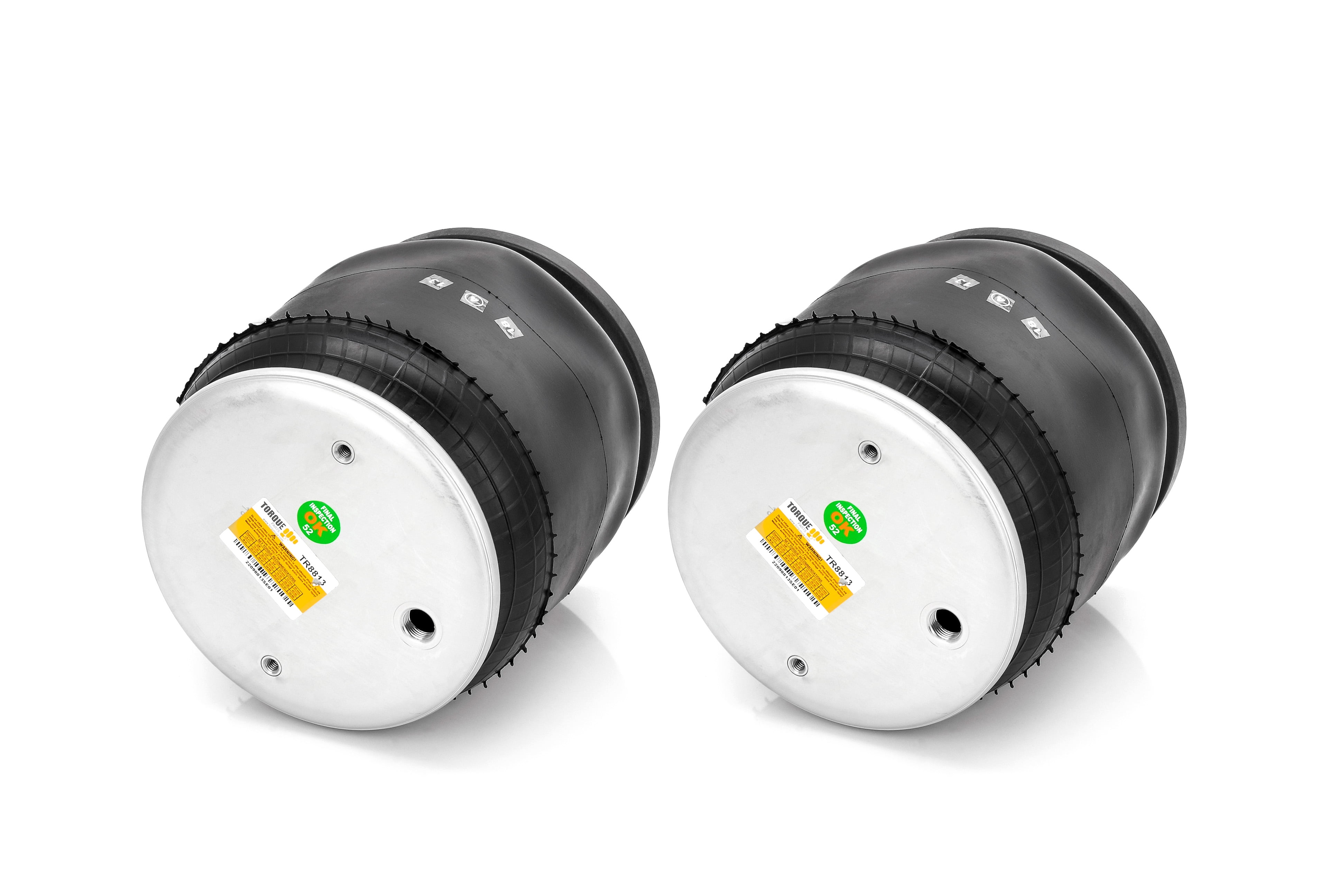 TORQUE 2-Pack Air Spring Bags - Replacement For Firestone 9587, W01-358-9587, SAF Holland 90557248
