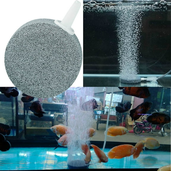 Air Stone for Aquarium Fish Tank, Oxygen Air Stone Bubble Stone 4cm Dia, Aquarium Bubbler Fish Tank Bubbler, Aquarium Air Stones for Aquarium Air Pump Fish Tank Air Pump, Fish Tank Accessories Gray