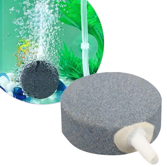 Air Stone for Aquarium, Round Air Stone Disc, Hydroponics Pump Bubble Diffuser Release Tool, Long Lasting Aerator Oxygen Diffuser for Aquariums, Fish Tanks