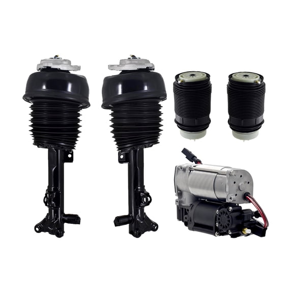 Full Set Front Air Suspension Spring Strut-Air Suspension Compressor Pump-Rear Air Suspension Spring Bag For 2012-2018 Mercedes-Benz CLS550 RWD