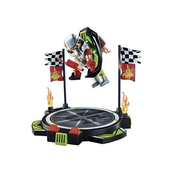 Air Stunt Show Stuntman with Jetpack