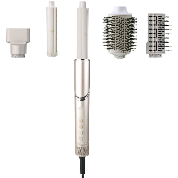 Air Styling & Drying System, Powerful Hair Dryer Brush & Multi-Styler with Auto-Wrap Curlers, Paddle Brush, Oval Brush, Concentrator Attachment, Stone