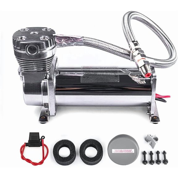 Air Suspension Compressor/ Pump DC 12V 480c MAXPOWER 200 PSI OUTLET 1/4 NPT