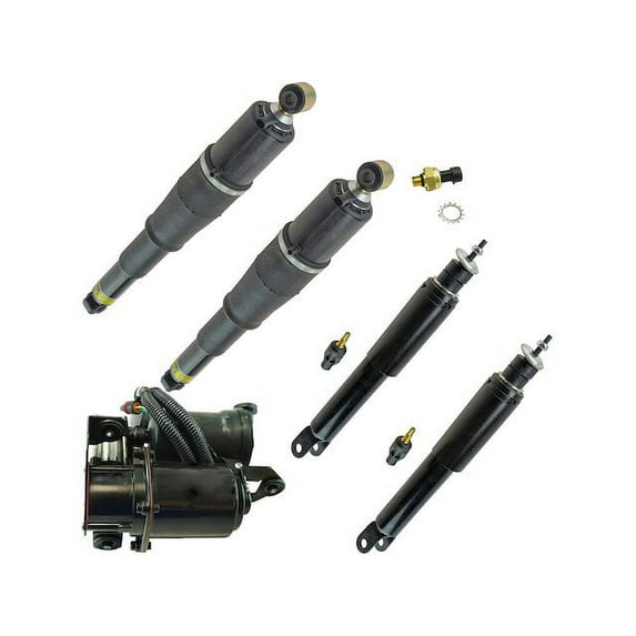 Air Suspension Compressor Strut Spring Kit 5 Piece - Compatible with 2000 - 2006 Chevy Tahoe 2001 2002 2003 2004 2005
